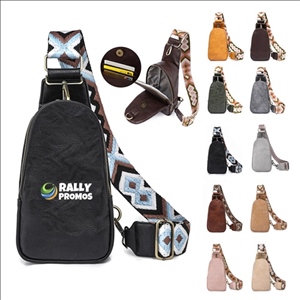 PU Leather Crossbody Chest Bag Waist Pack